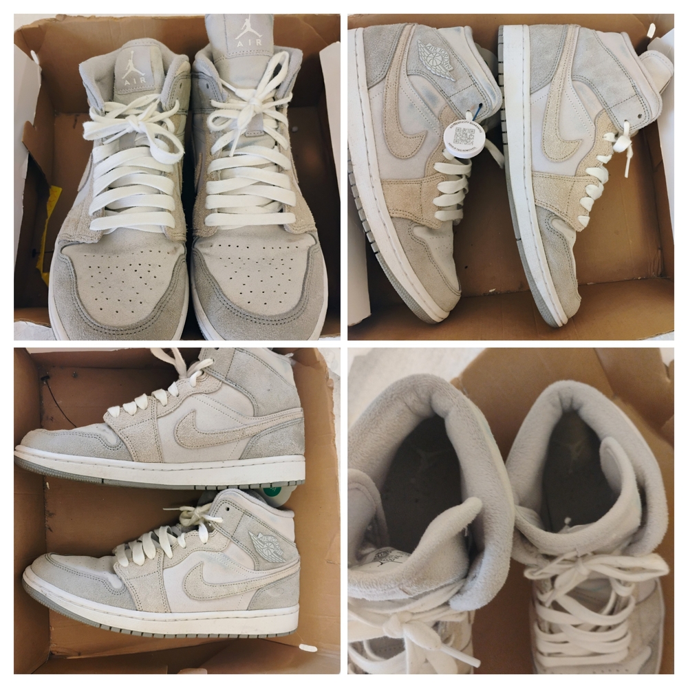 Nike Air Jordan 1 Retro High OG White Gray Sneakers